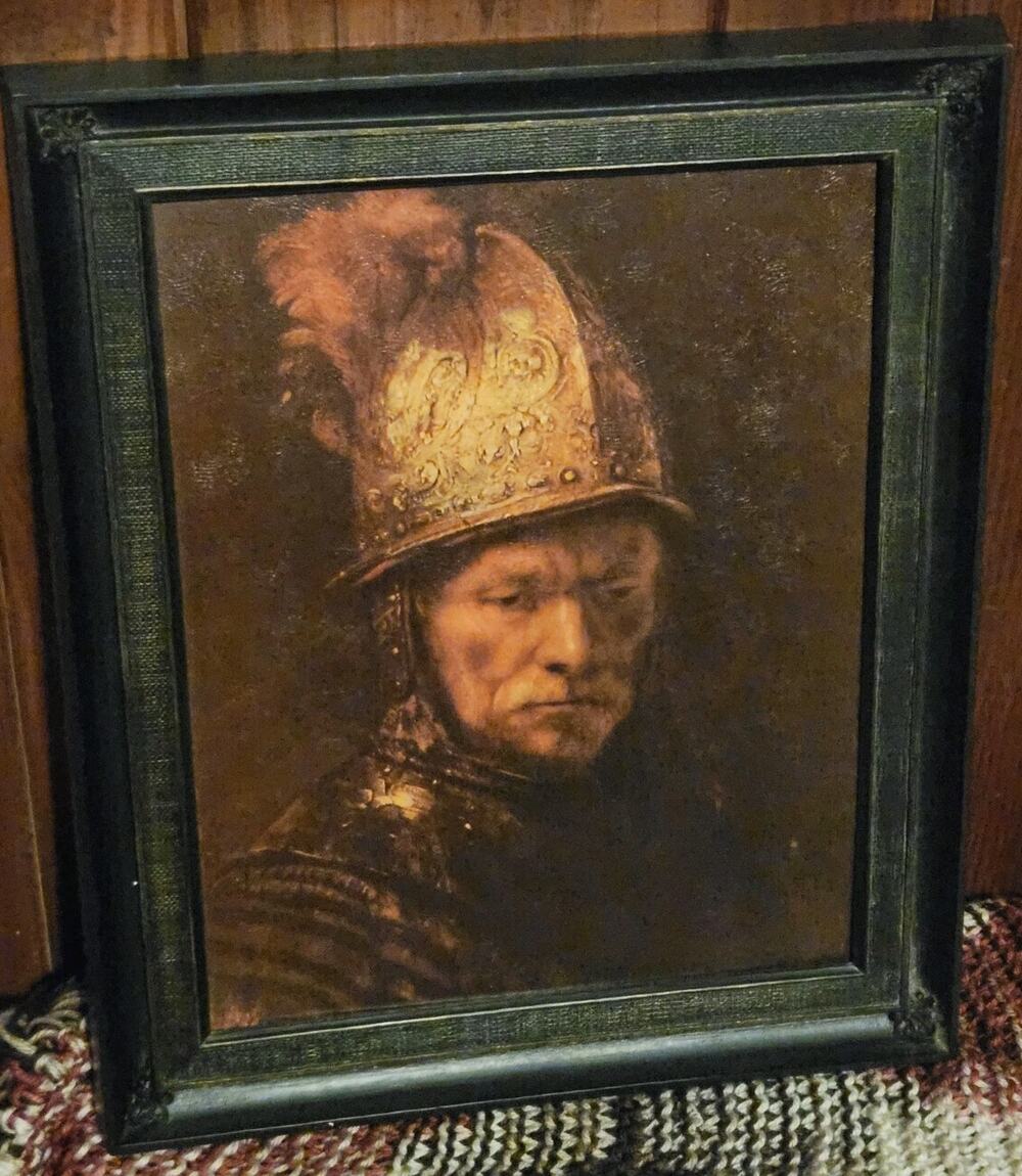 The Man With The Golden Helmet by Rembrandt 17x14 Lithograph